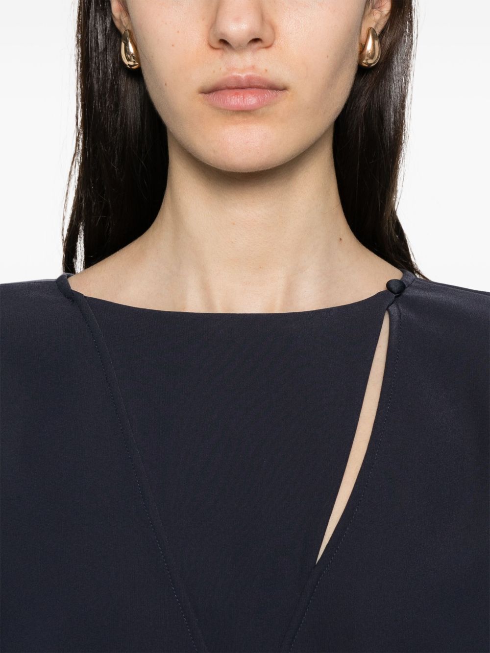 Emporio Armani cady blouse Emporio Armani