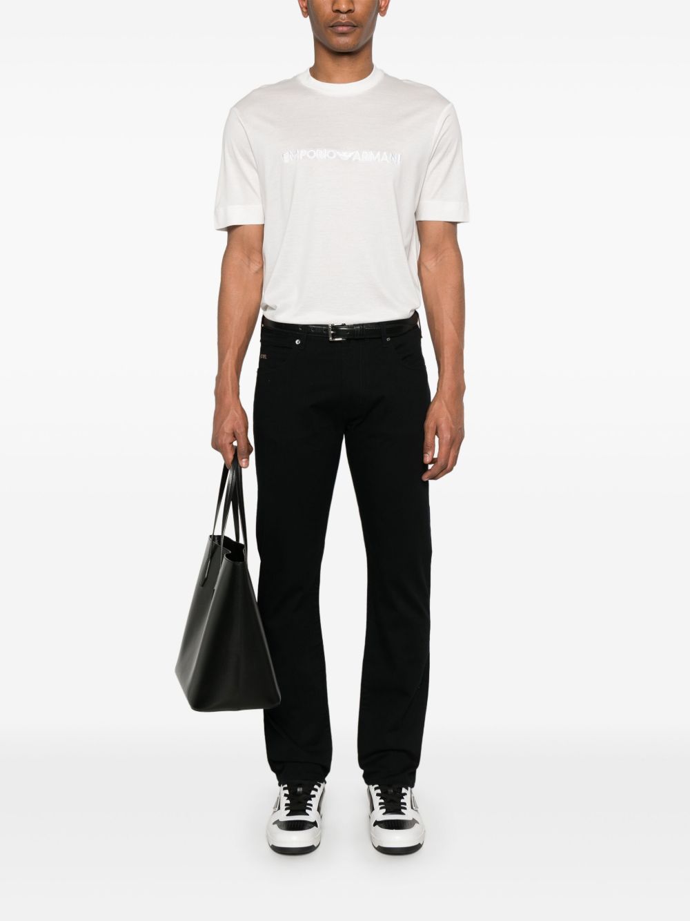 Emporio Armani Embroidered Logo T Shirt Emporio Armani 