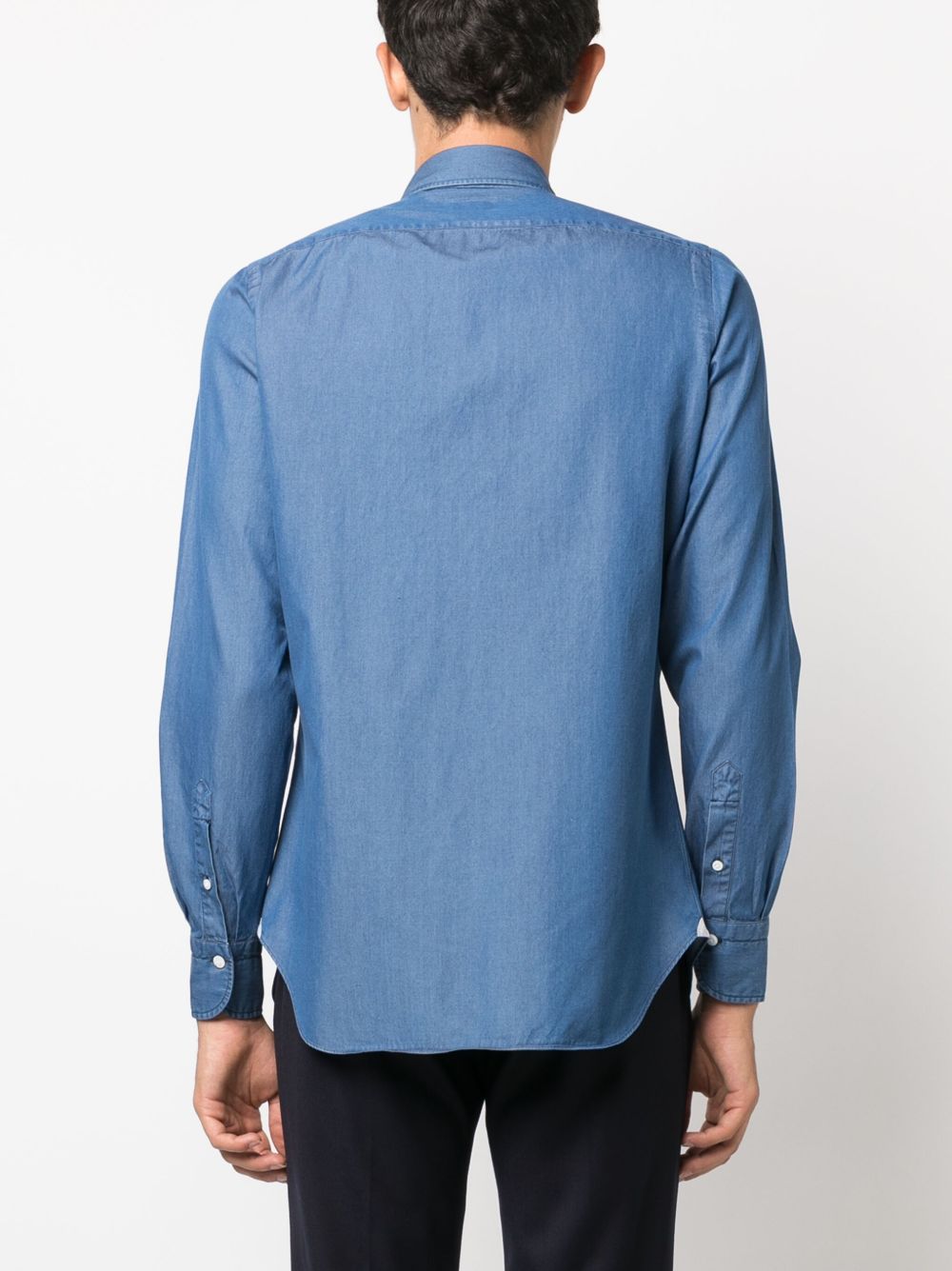 FINAMORE 1925 NAPOLI Shirts Clear Blue Finamore 1925 Napoli 