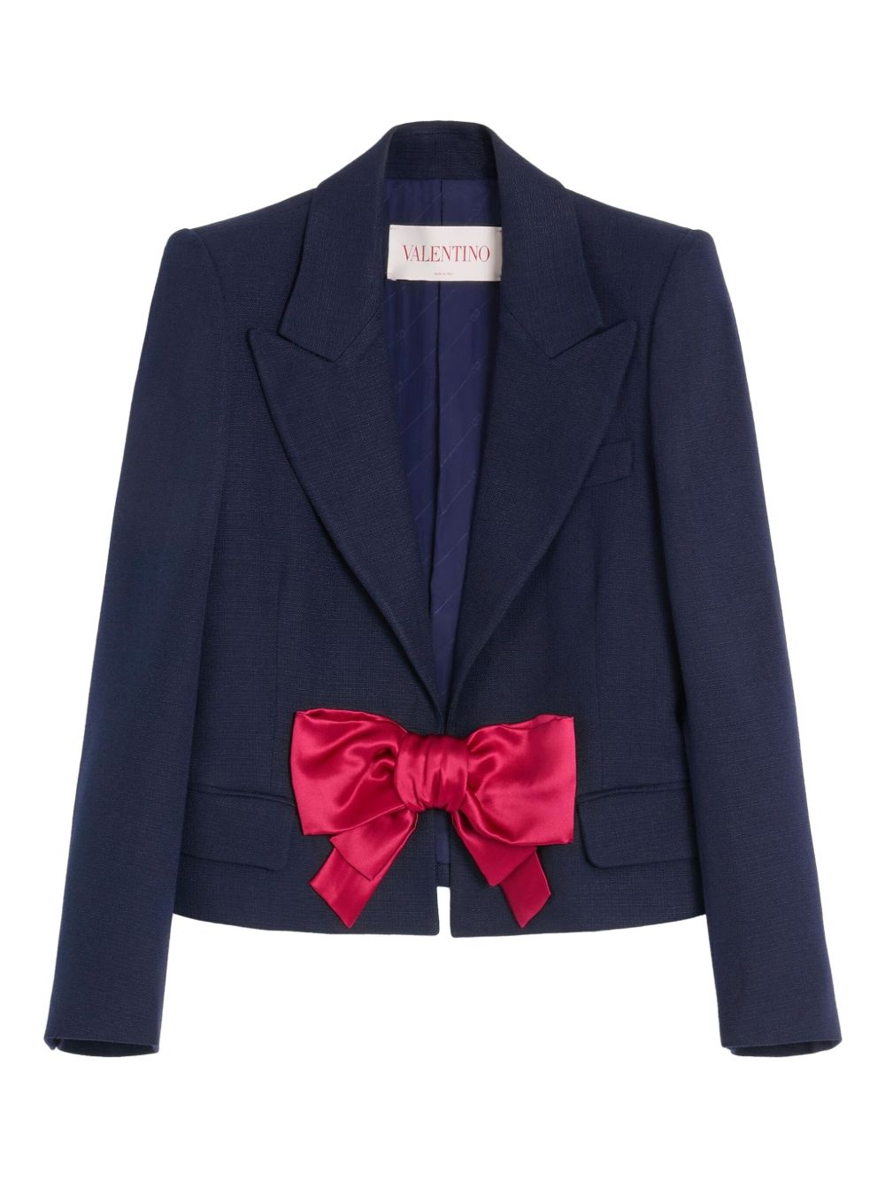 Valentino Bow-detail single-breasted blazer Valentino