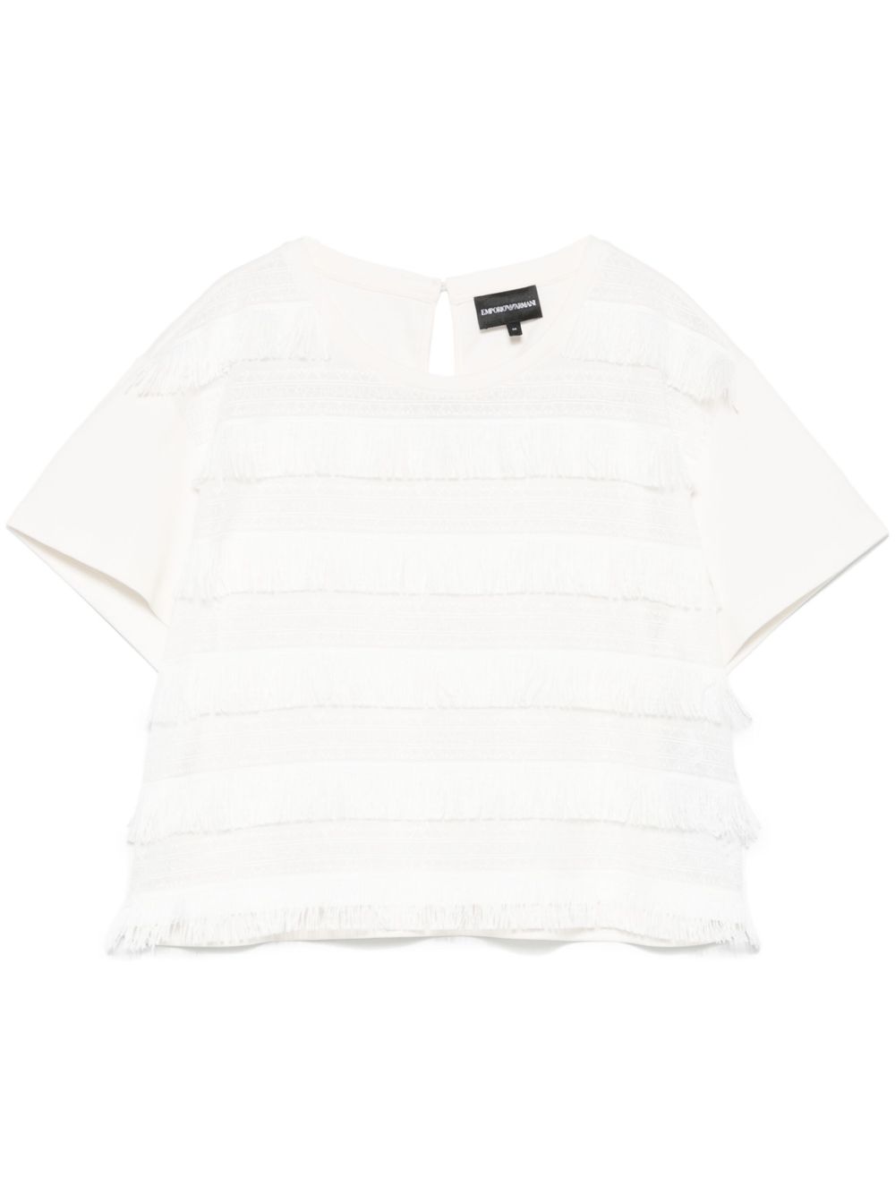 Emporio Armani T-shirt with fringes Emporio Armani