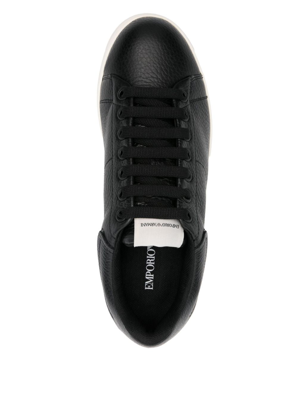 EMPORIO ARMANI EXCLUSIVE Emporio Armani Tumbled leather sneakers EMPORIO ARMANI EXCLUSIVE 