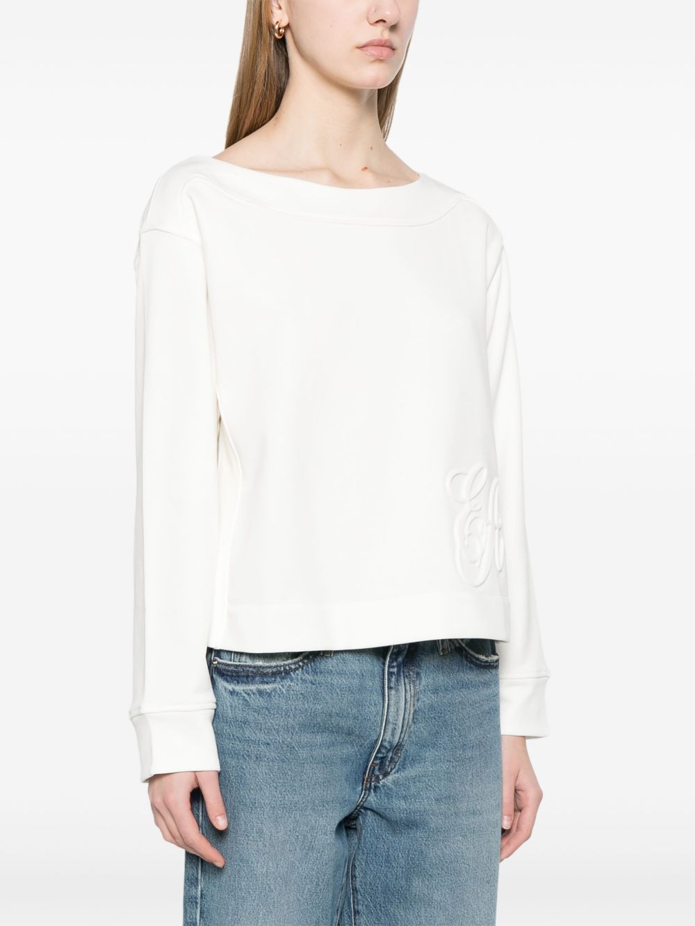 Emporio Armani logo embroidered sweatshirt Emporio Armani