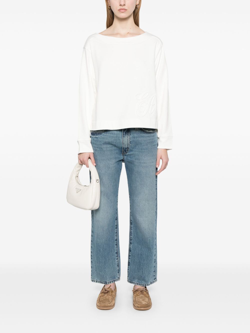 Emporio Armani logo embroidered sweatshirt Emporio Armani