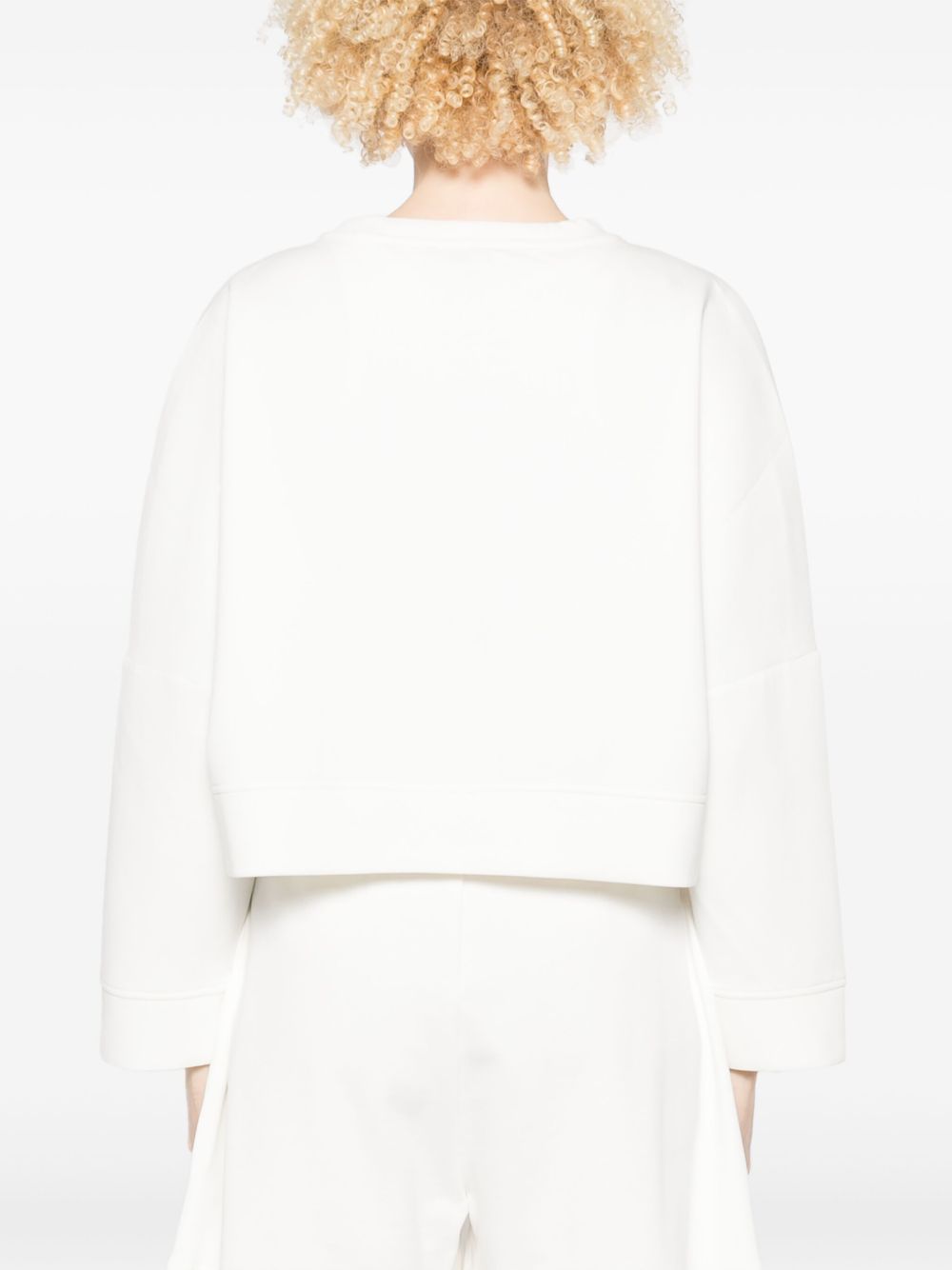 Emporio Armani Double jersey sweatshirt with EA logo embroidery Emporio Armani
