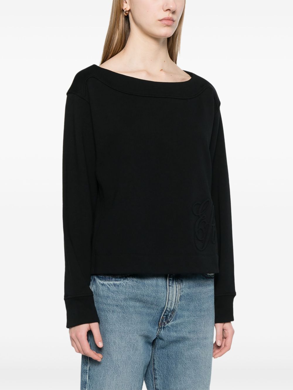 Emporio Armani logo embossed sweatshirt Emporio Armani