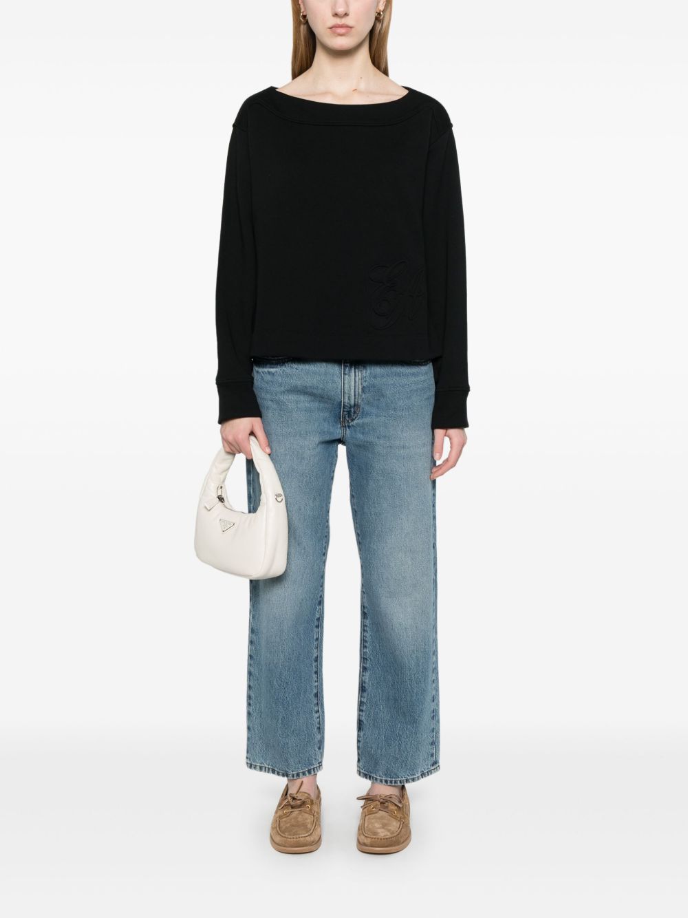 Emporio Armani logo embossed sweatshirt Emporio Armani