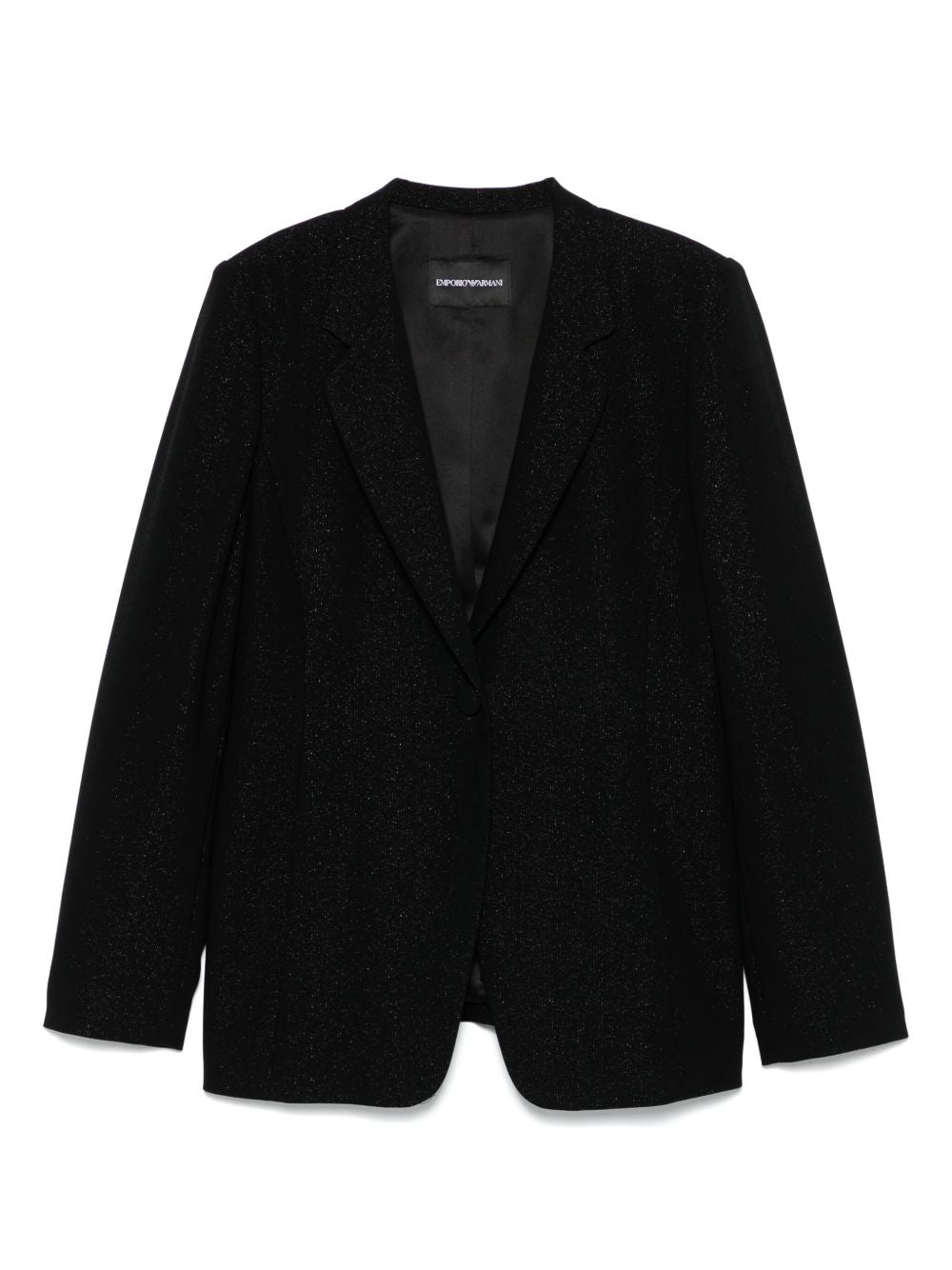 Emporio Armani lurex-detail crepe blazer Emporio Armani 
