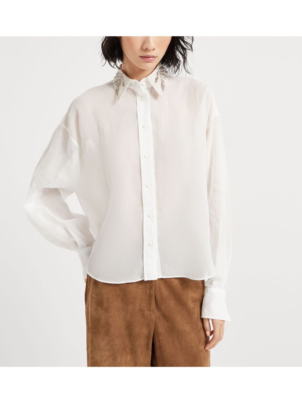 Brunello Cucinelli Shirts White Brunello Cucinelli