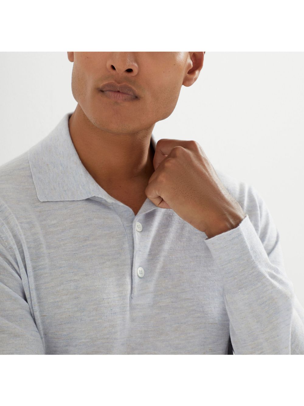 Brunello Cucinelli T-shirts and Polos Clear Blue Brunello Cucinelli