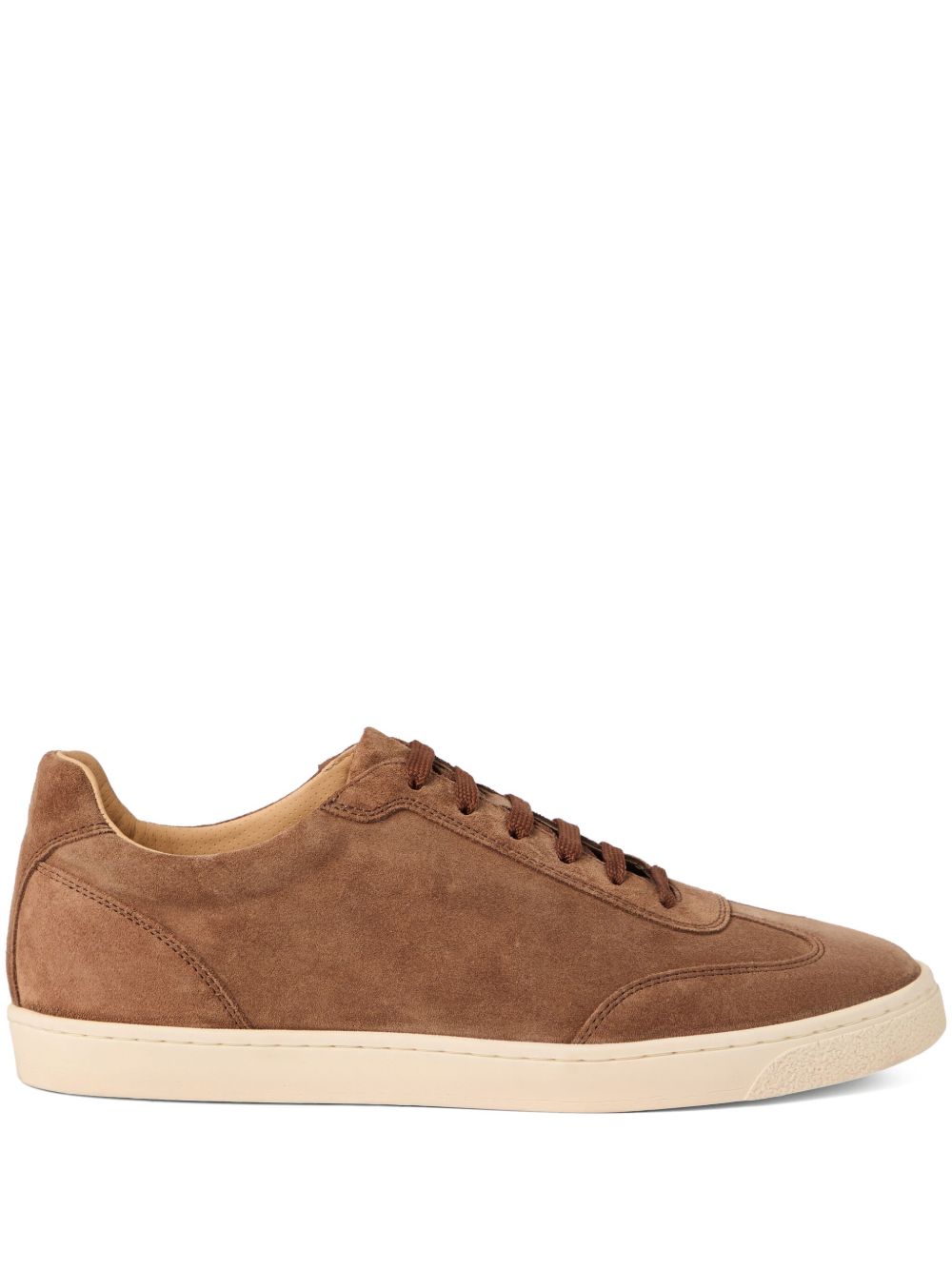 Brunello Cucinelli Washed suede sneakers with latex sole Brunello Cucinelli