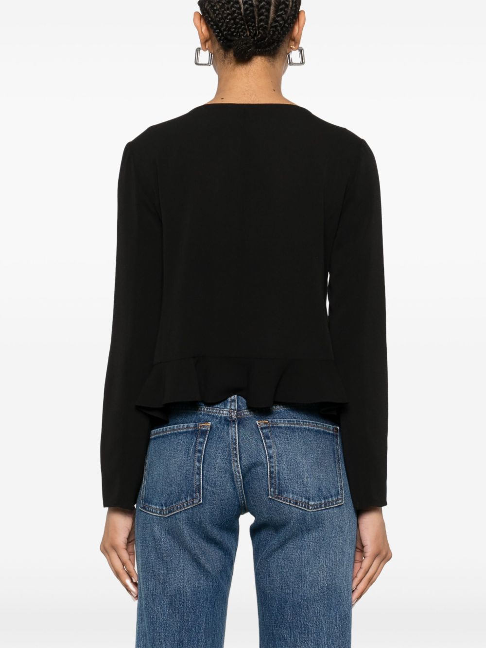 Emporio Armani fluid ruffled shirt jacket Emporio Armani 