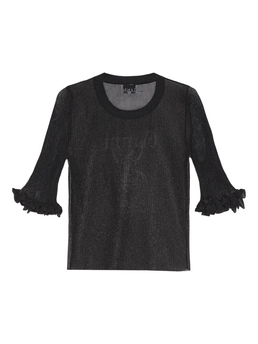 Ganni Sheer Jacquard Top Ganni