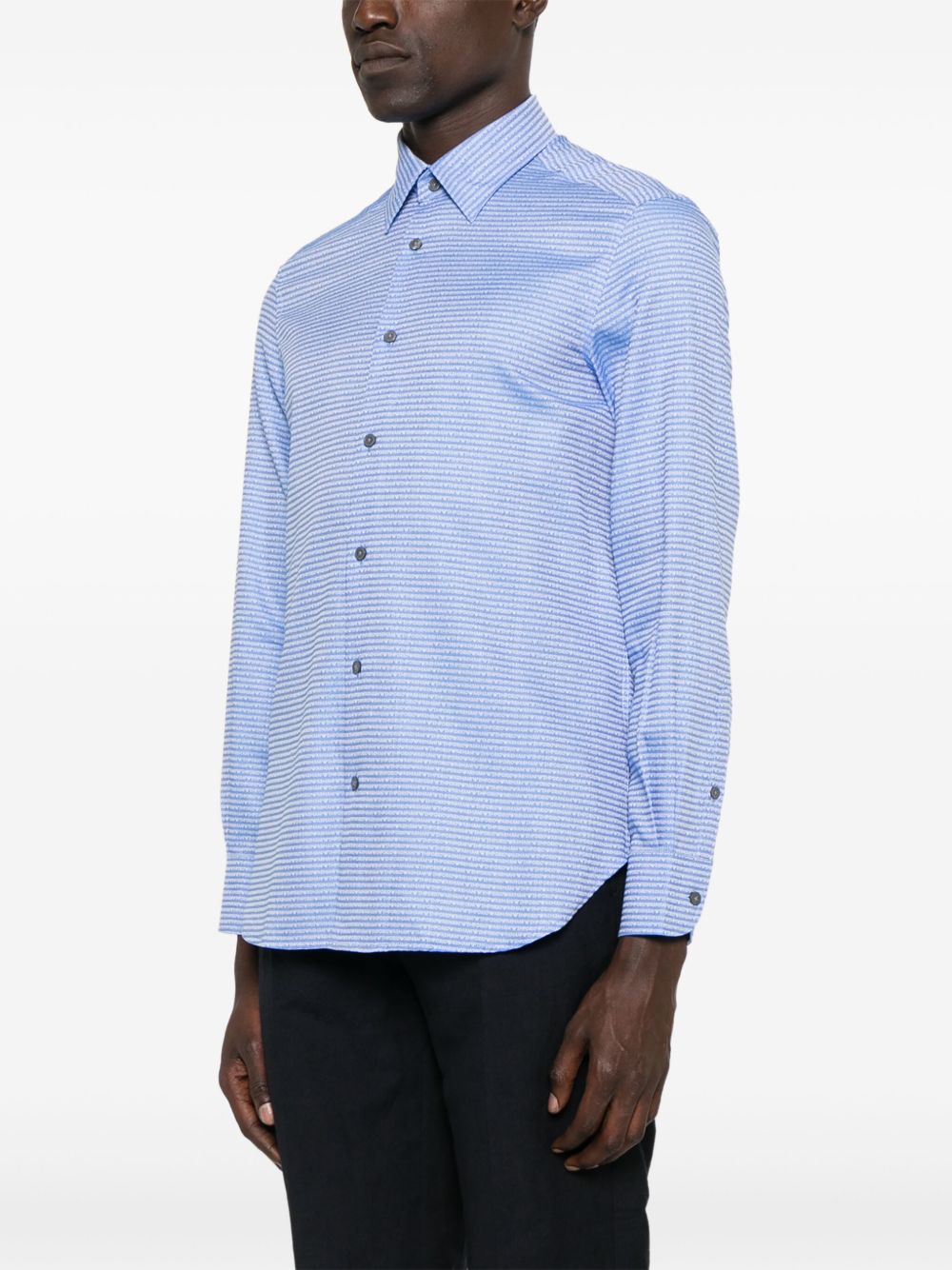 Emporio Armani Shirts Clear Blue Emporio Armani 