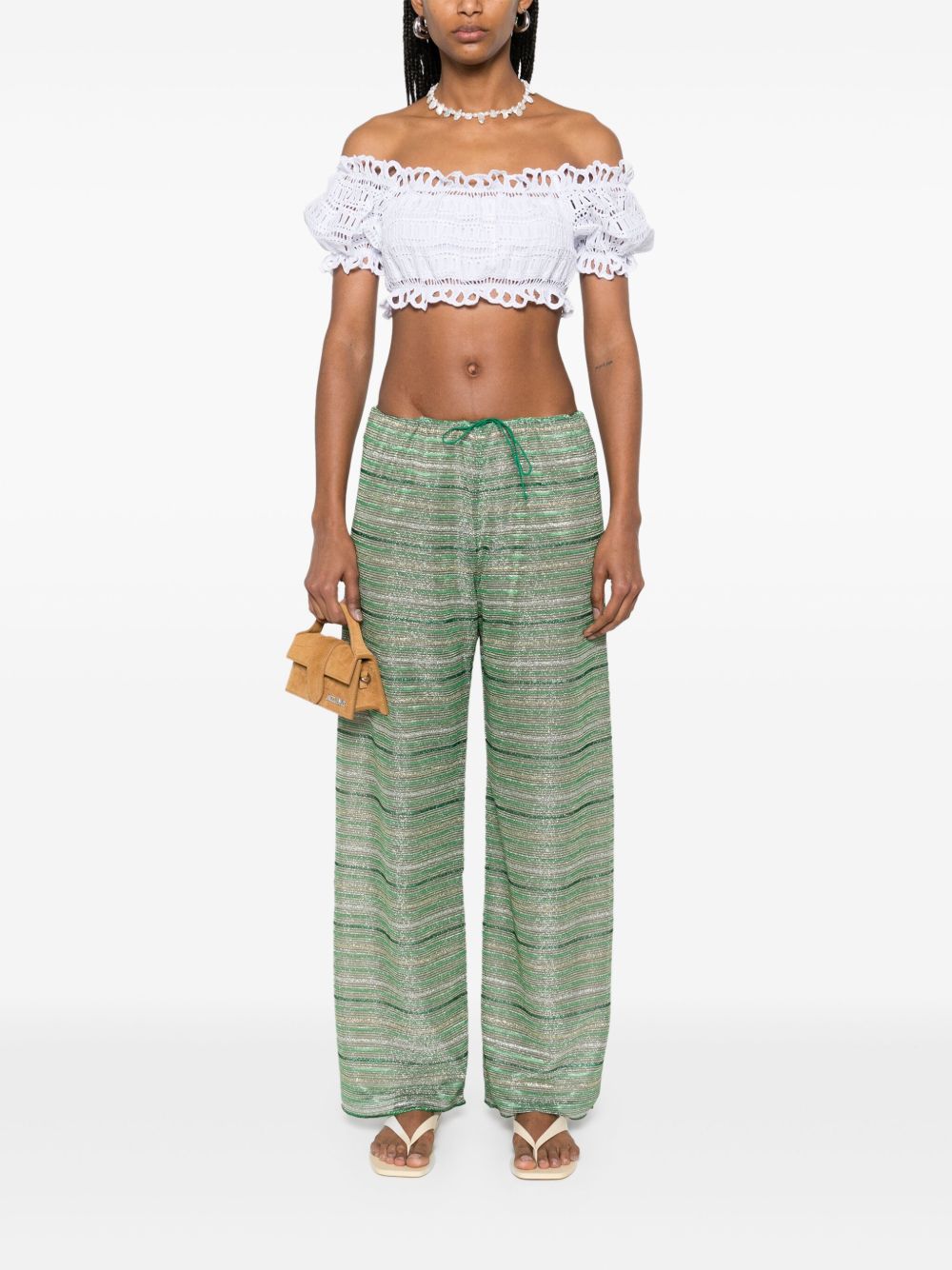 Ermanno Scervino Off-shoulder Lace-detail top Ermanno Scervino 