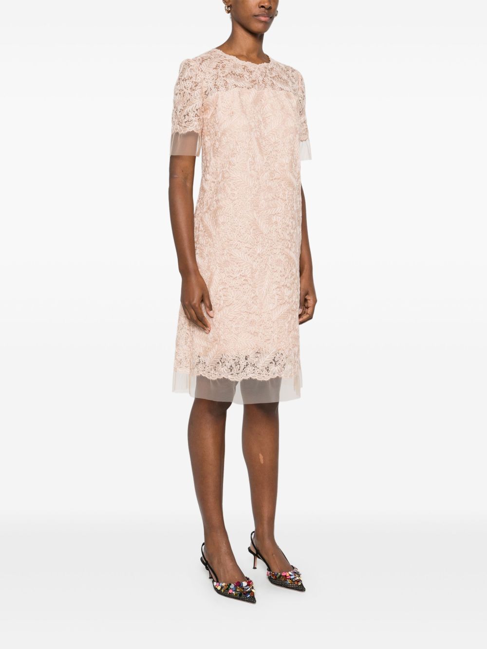 Ermanno Scervino Lace Midi Dress Ermanno Scervino