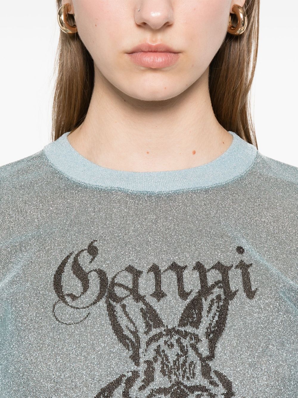 Ganni Bunny-detail top Ganni