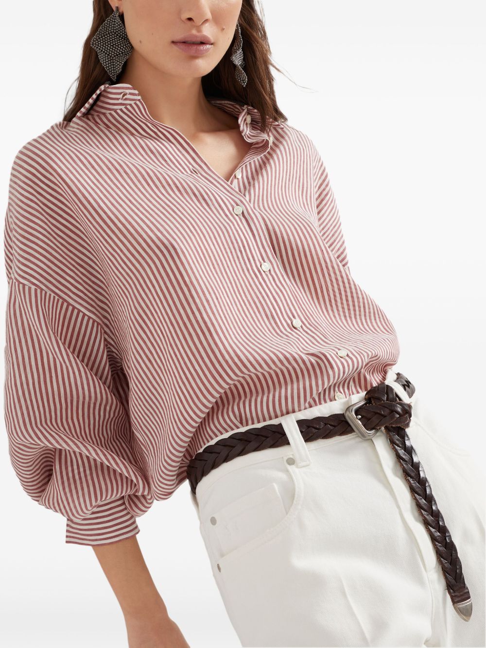 Brunello Cucinelli Shirts Bordeaux Brunello Cucinelli