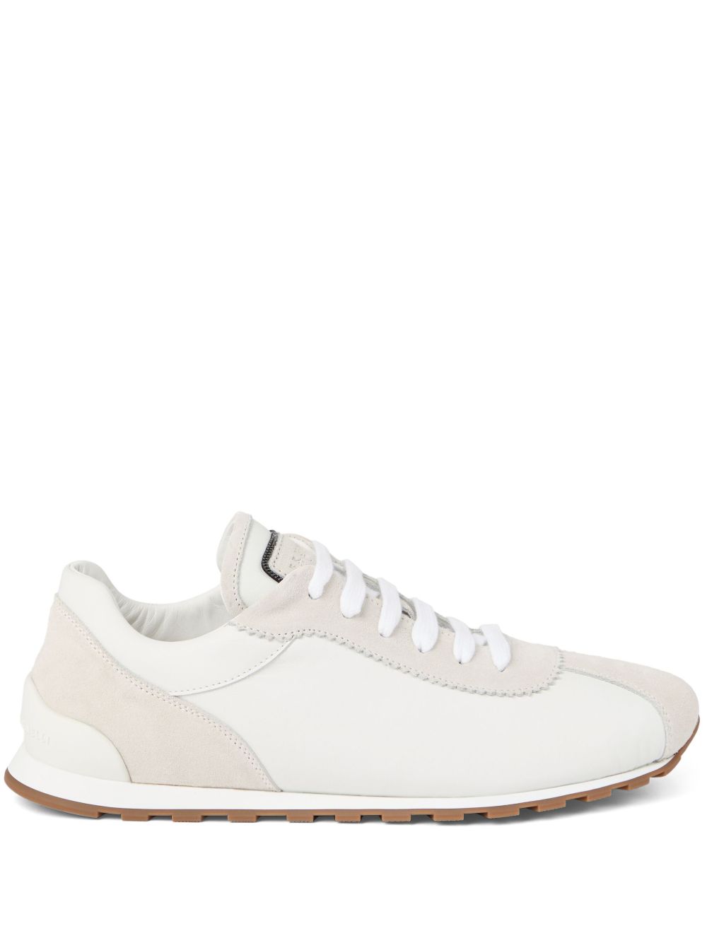 Brunello Cucinelli Suede and calfskin runners with monili Brunello Cucinelli
