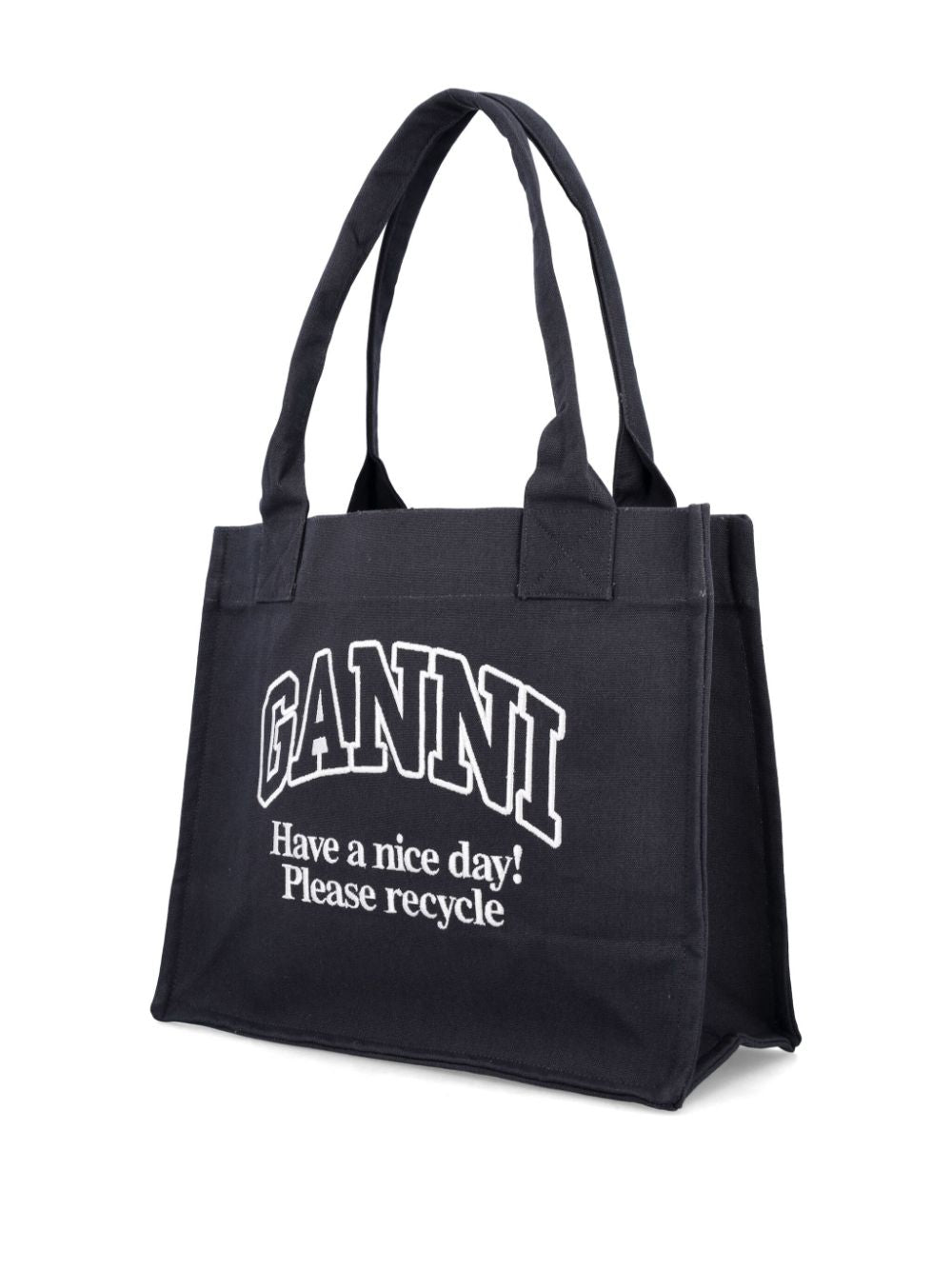 Ganni Organic cotton large tote bag Ganni 