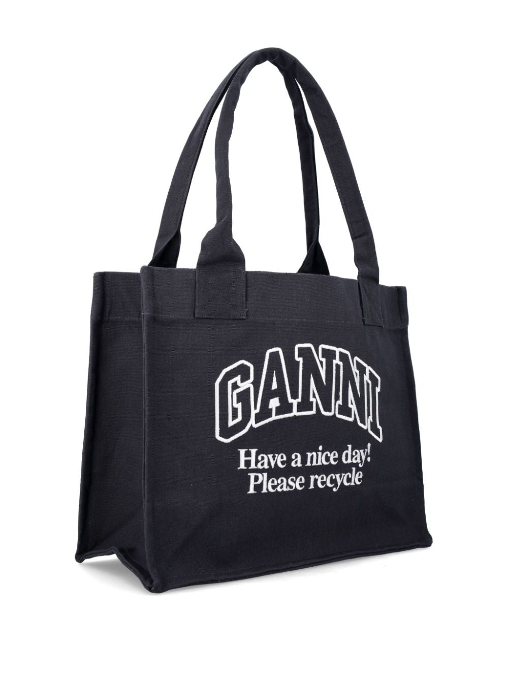 Ganni Organic cotton large tote bag Ganni 