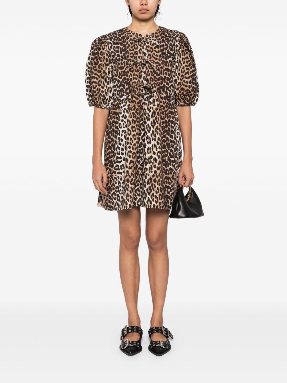 GANNI Dresses Brown Ganni