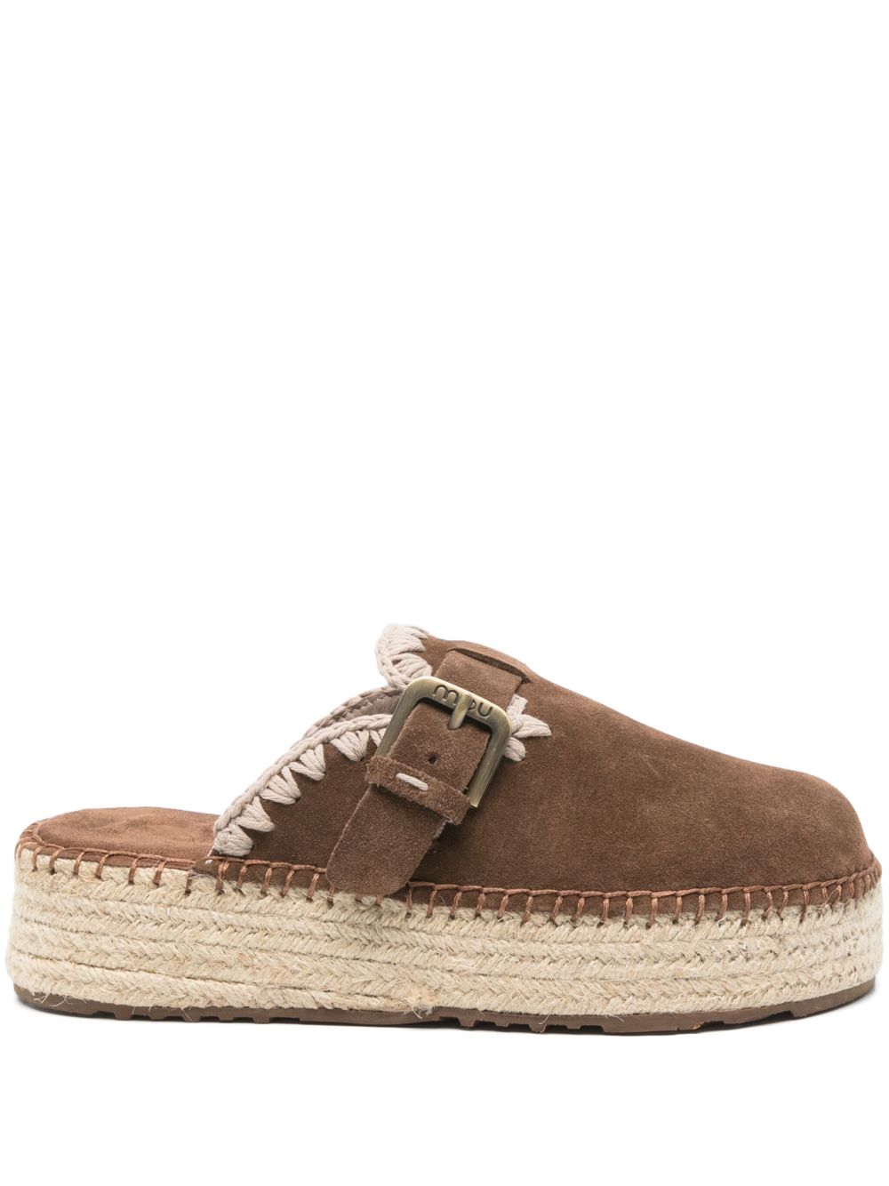 Mou Sandals Leather Brown Mou