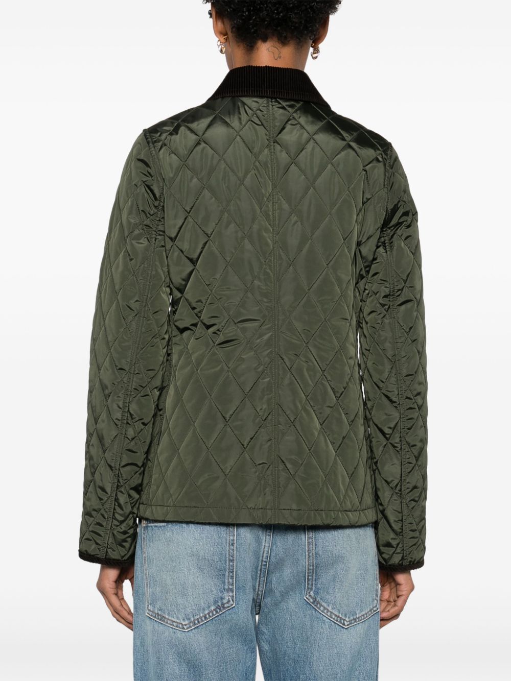 Burberry Quilted blazer corduroy collar Burberry