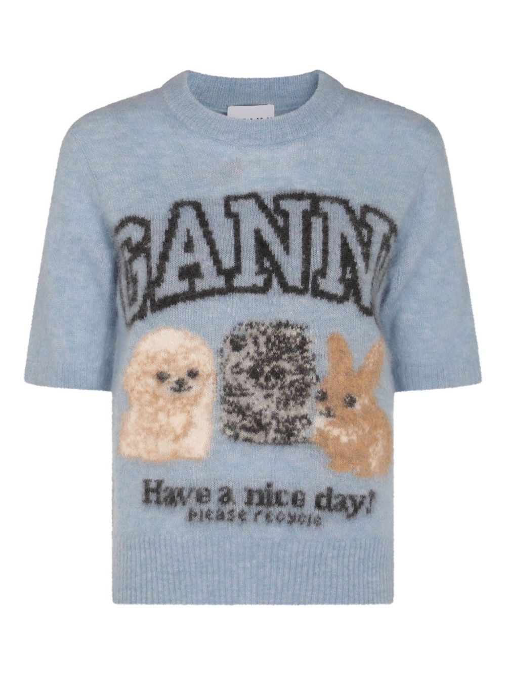 GANNI Sweaters Clear Blue Ganni