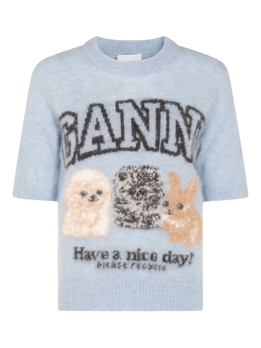 GANNI Sweaters Clear Blue Ganni