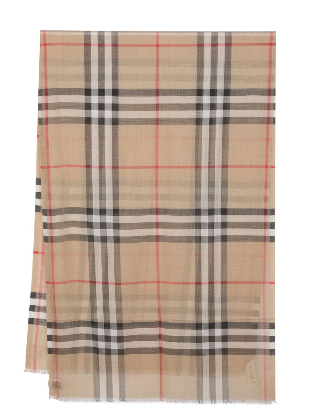 Burberry Check wool and silk scarf - Gallerias