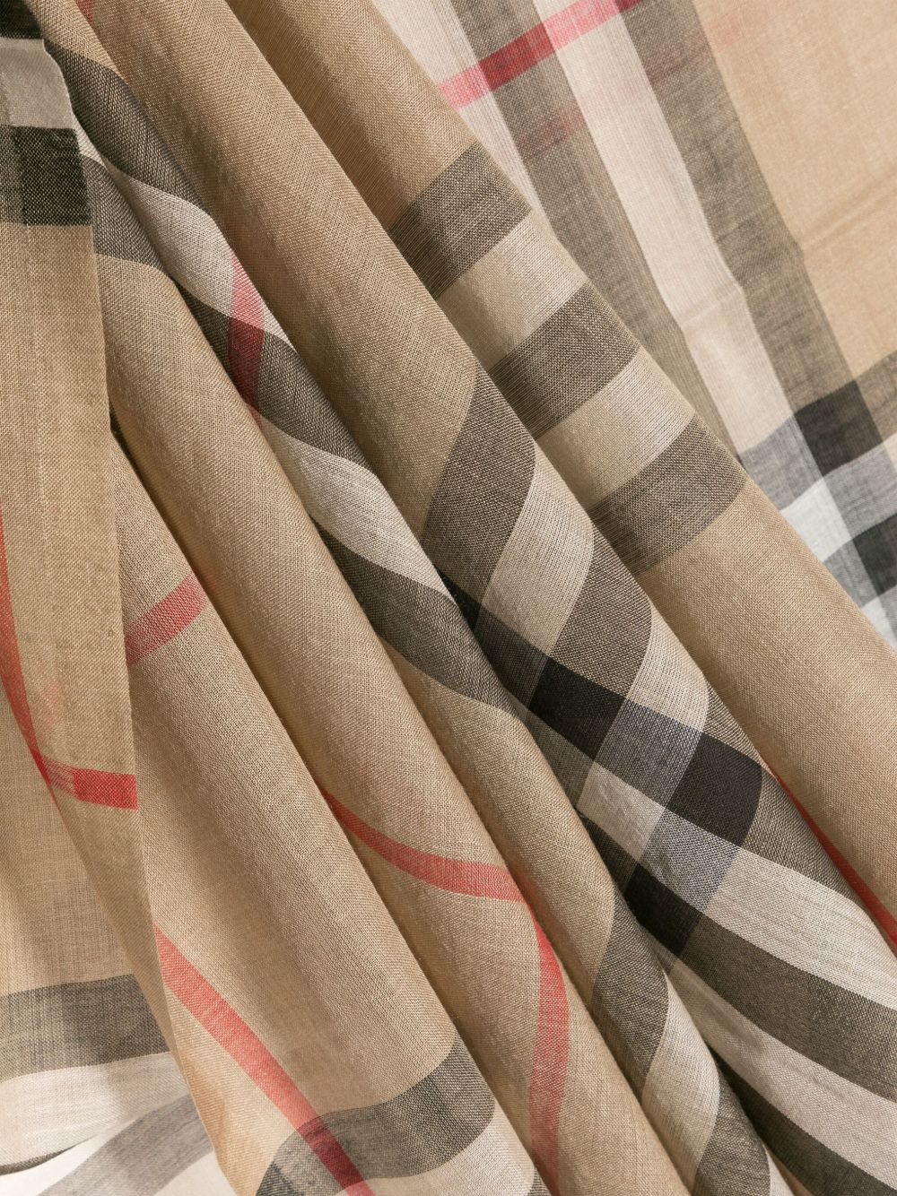 Burberry Check wool and silk scarf - Gallerias