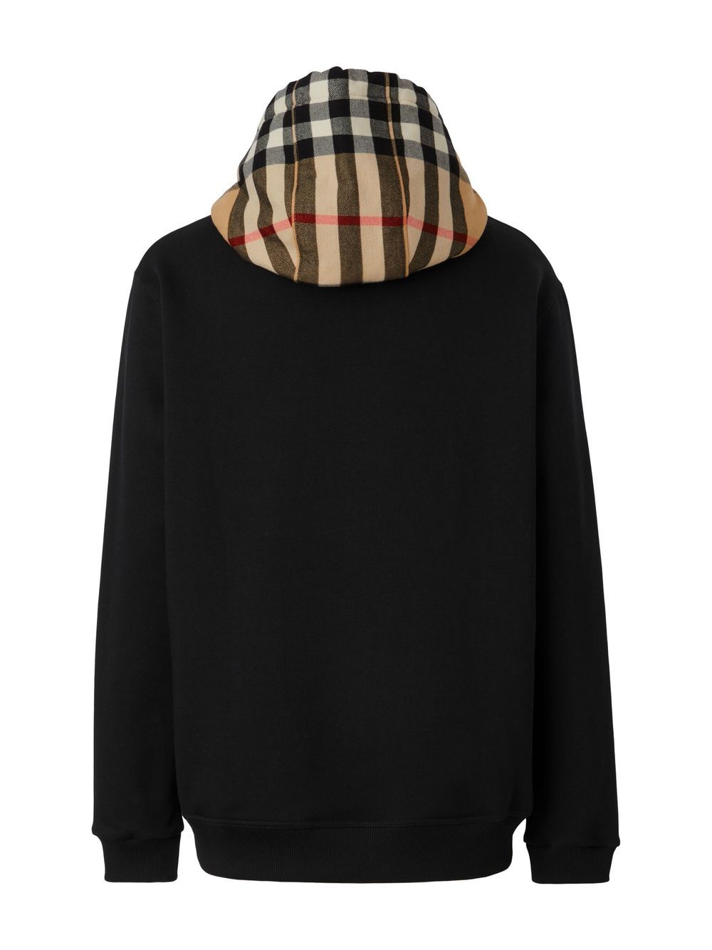 Burberry Check Cotton Blend Zip-Up Hoodie Burberry