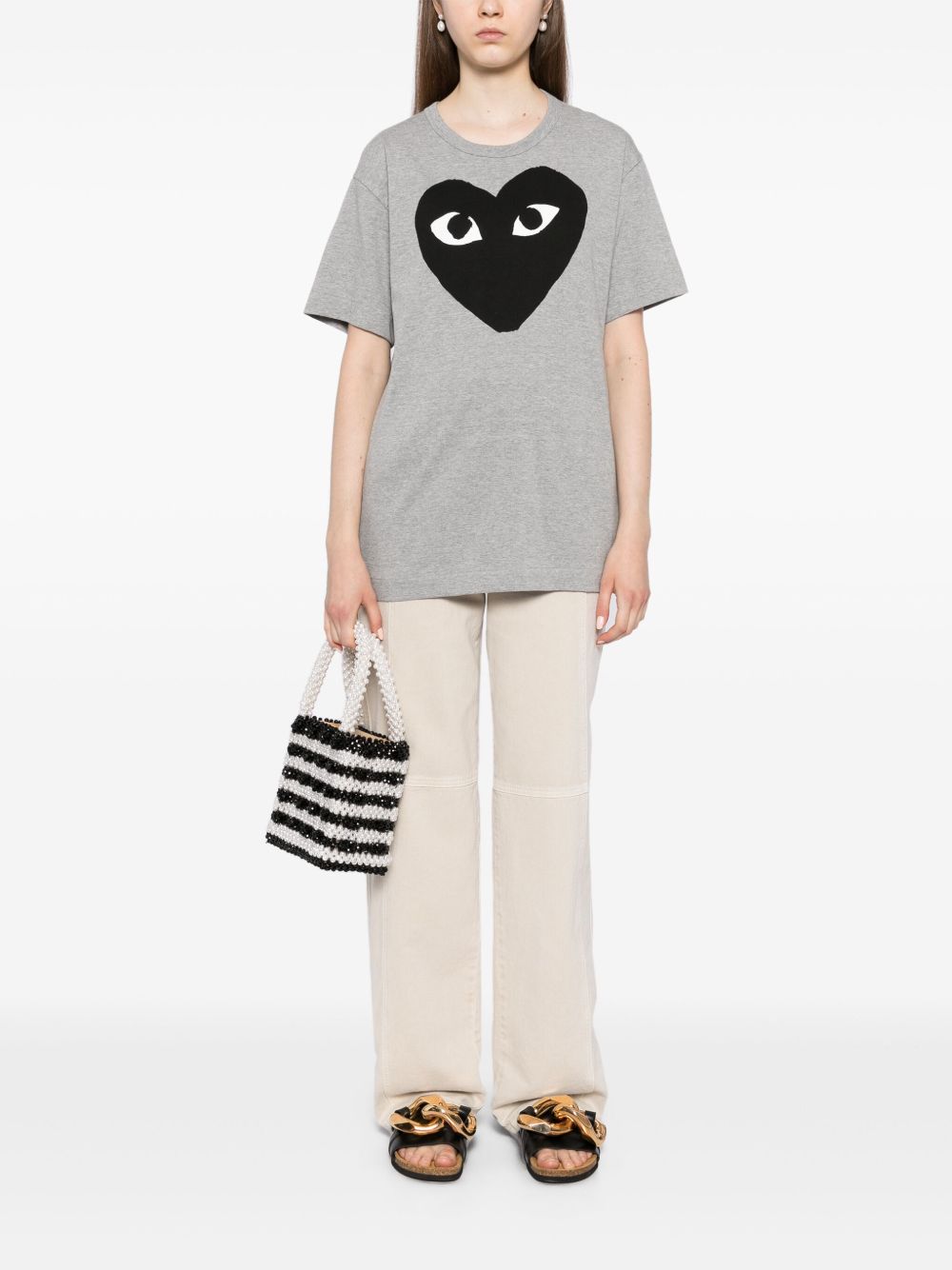 Comme Des Garcons Heart-print T-shirt Comme Des Garcons