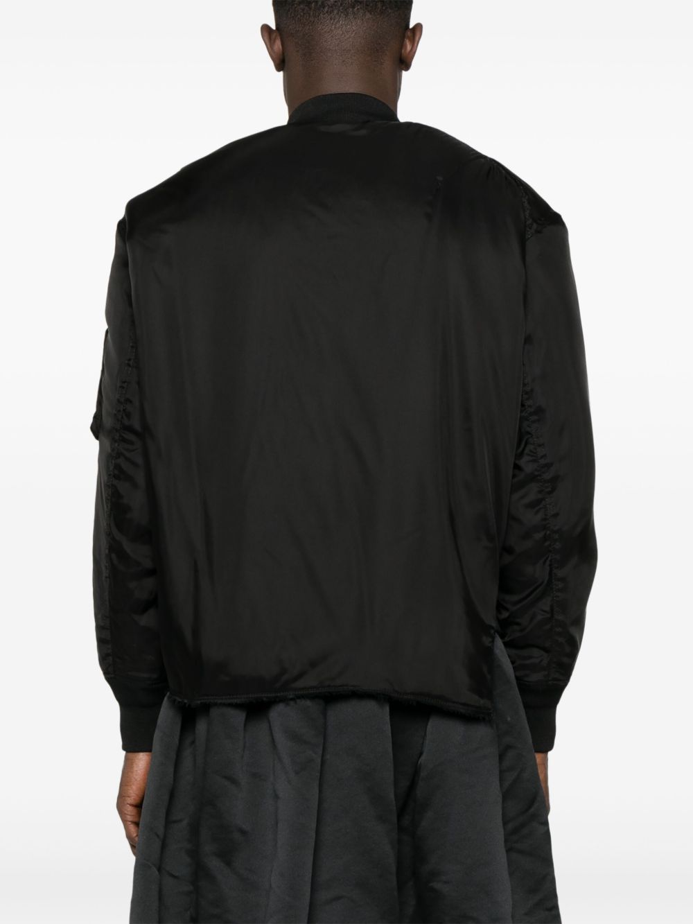 Comme Des Garcons Reversible asymmetric bomber jacket. Comme Des Garcons 