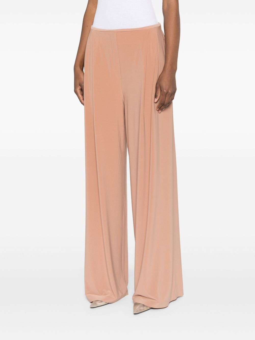 Norma Kamali Trousers Beige Norma Kamali 