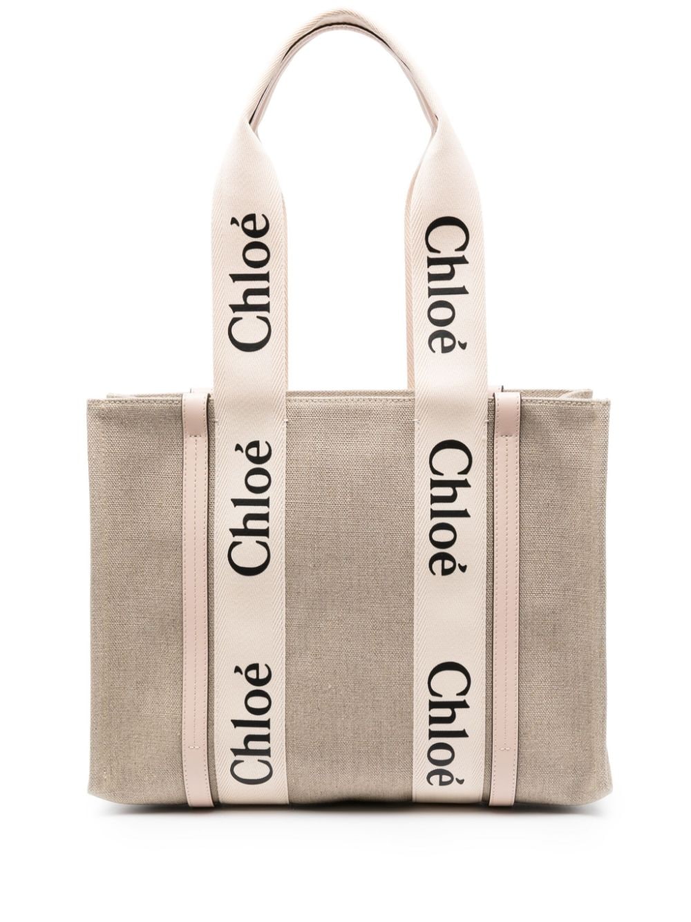 Chloé Woody canvas medium tote bag Chloé