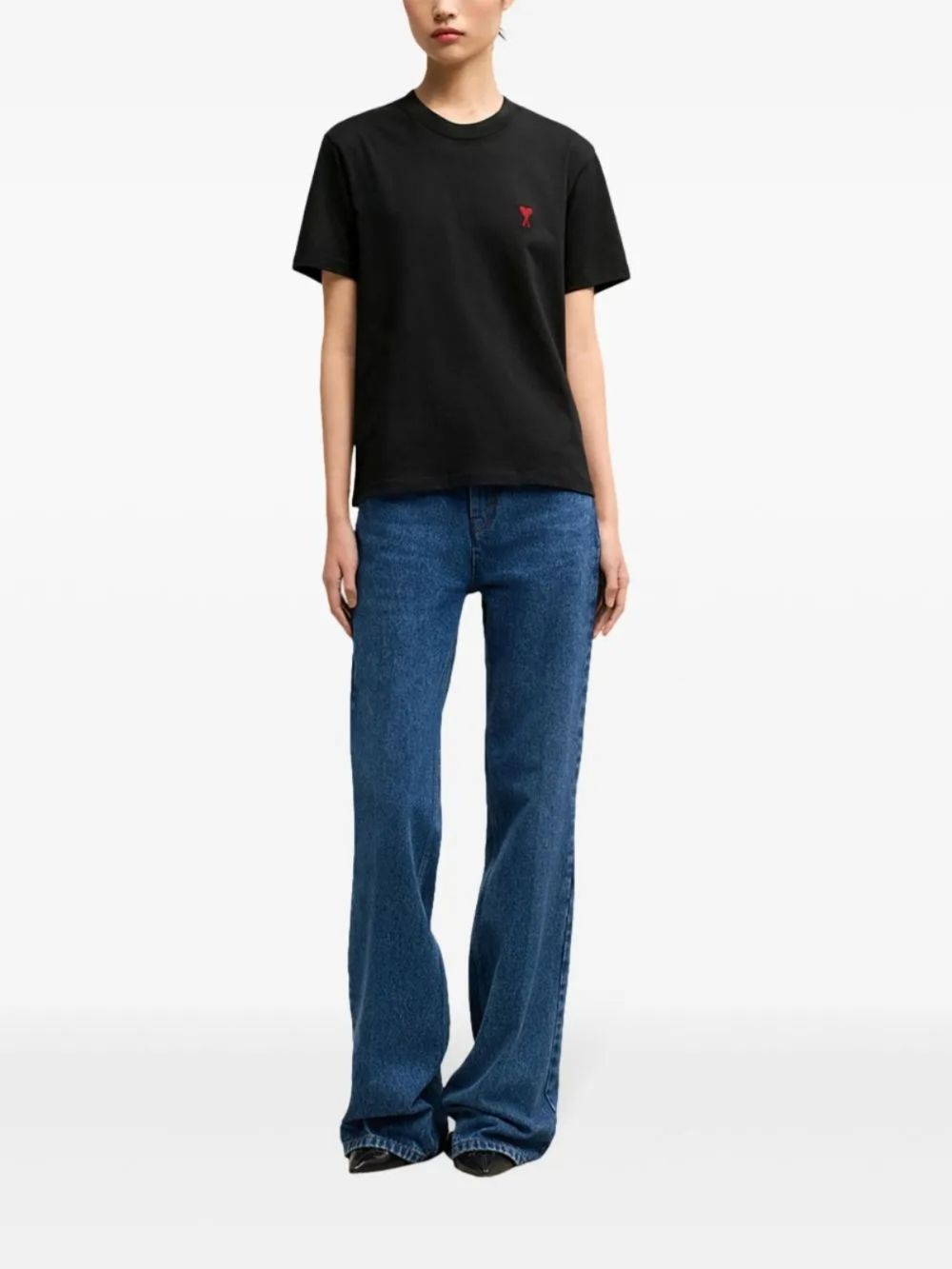 Ami Paris T-shirts and Polos Black Ami Paris 