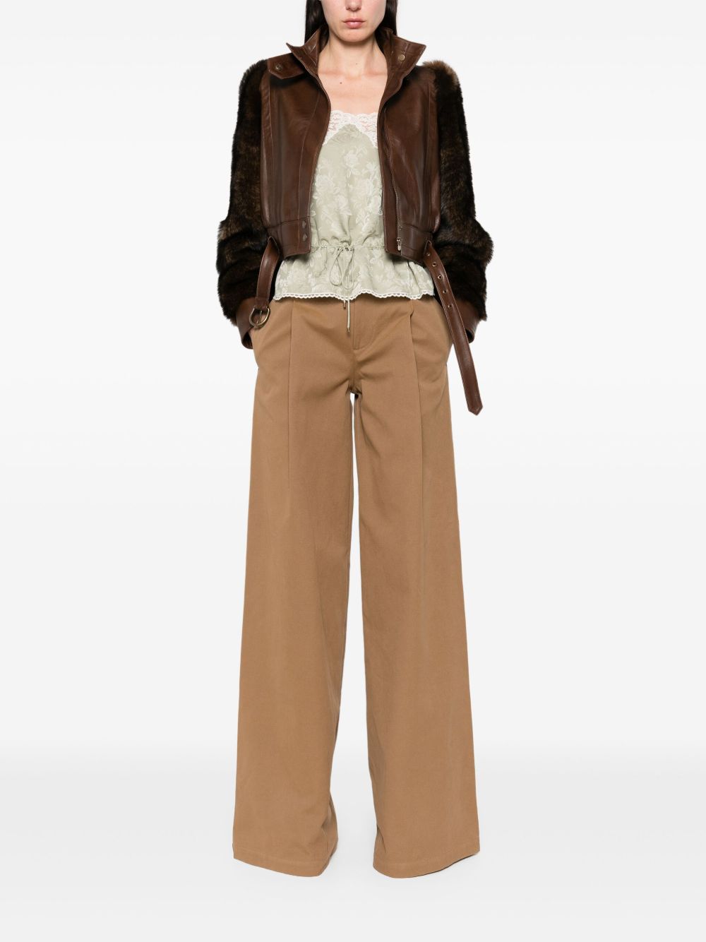 Chloé Chloè Trousers Brown Chloé 