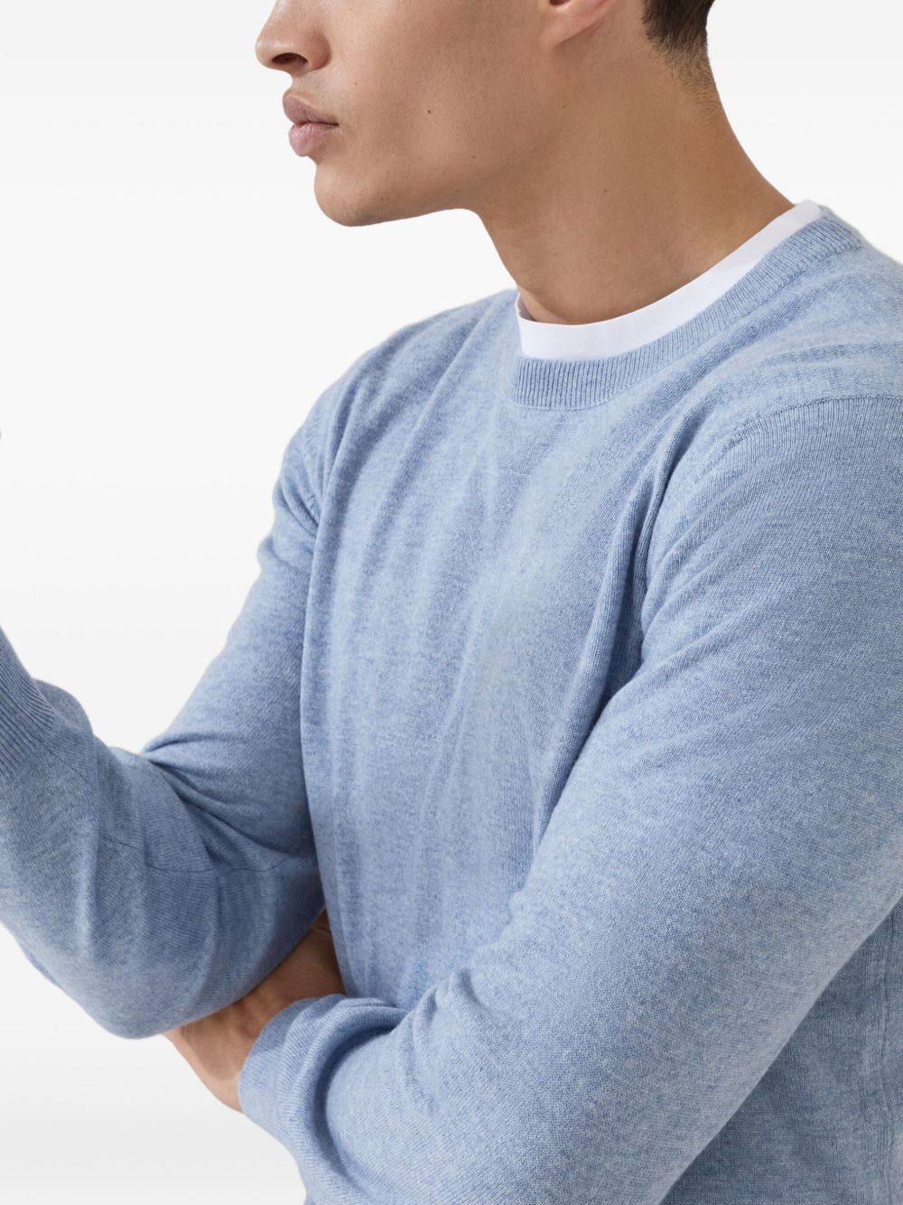 Brunello Cucinelli Sweaters Clear Blue Brunello Cucinelli