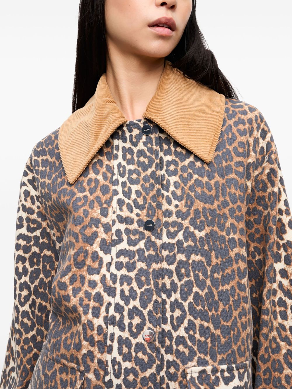 GANNI Jackets Brown Ganni