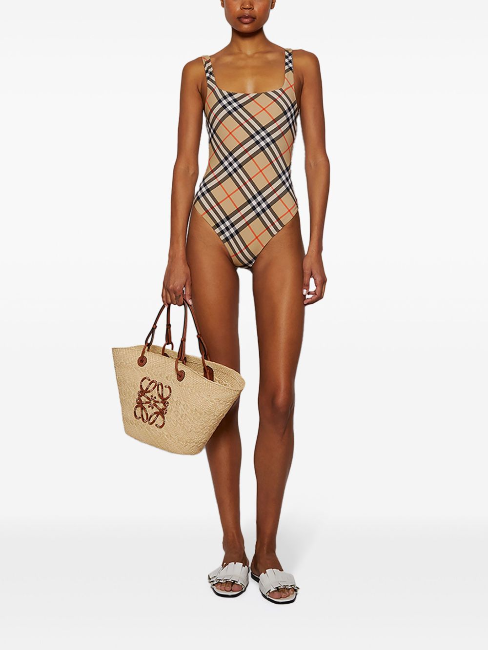 Burberry Check Swimsuit Burberry
