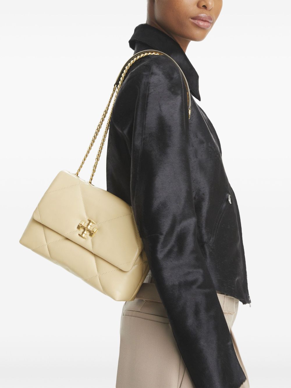 Tory Burch Kira Diamond small leather shoulder bag Tory Burch