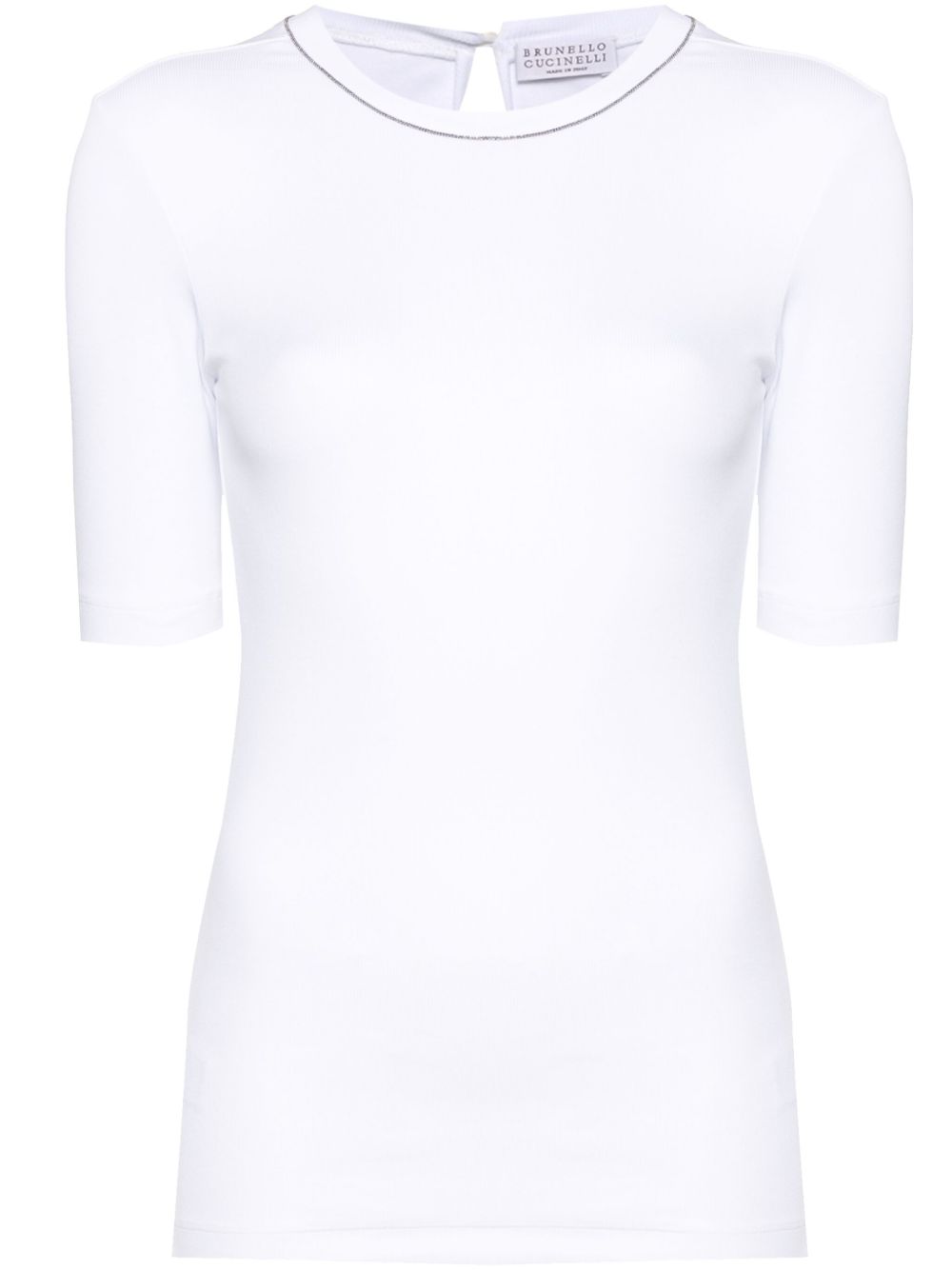 Brunello Cucinelli T-shirts and Polos White Brunello Cucinelli
