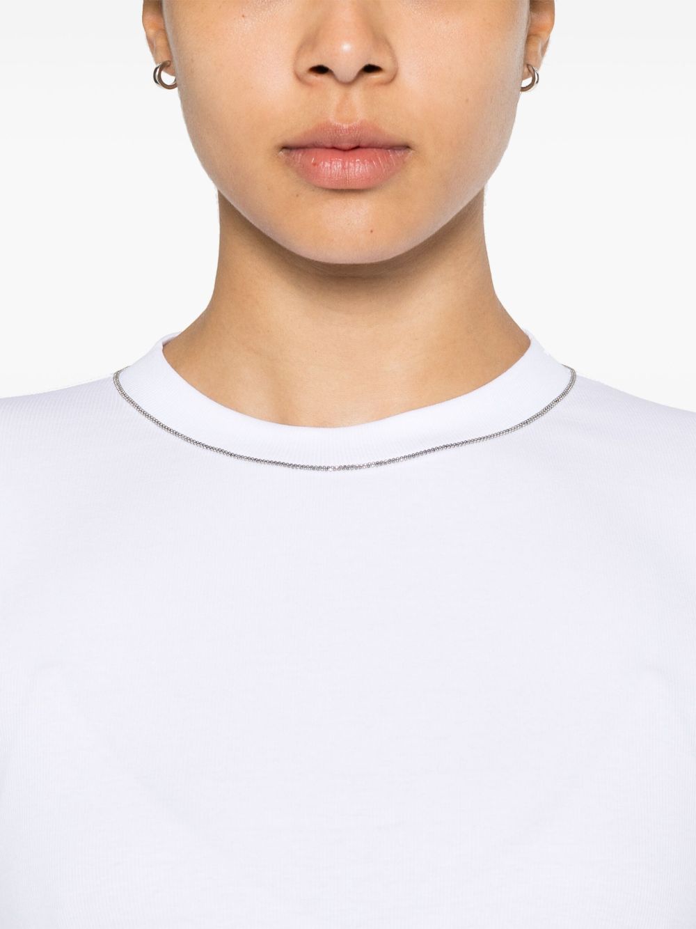 Brunello Cucinelli T-shirts and Polos White Brunello Cucinelli