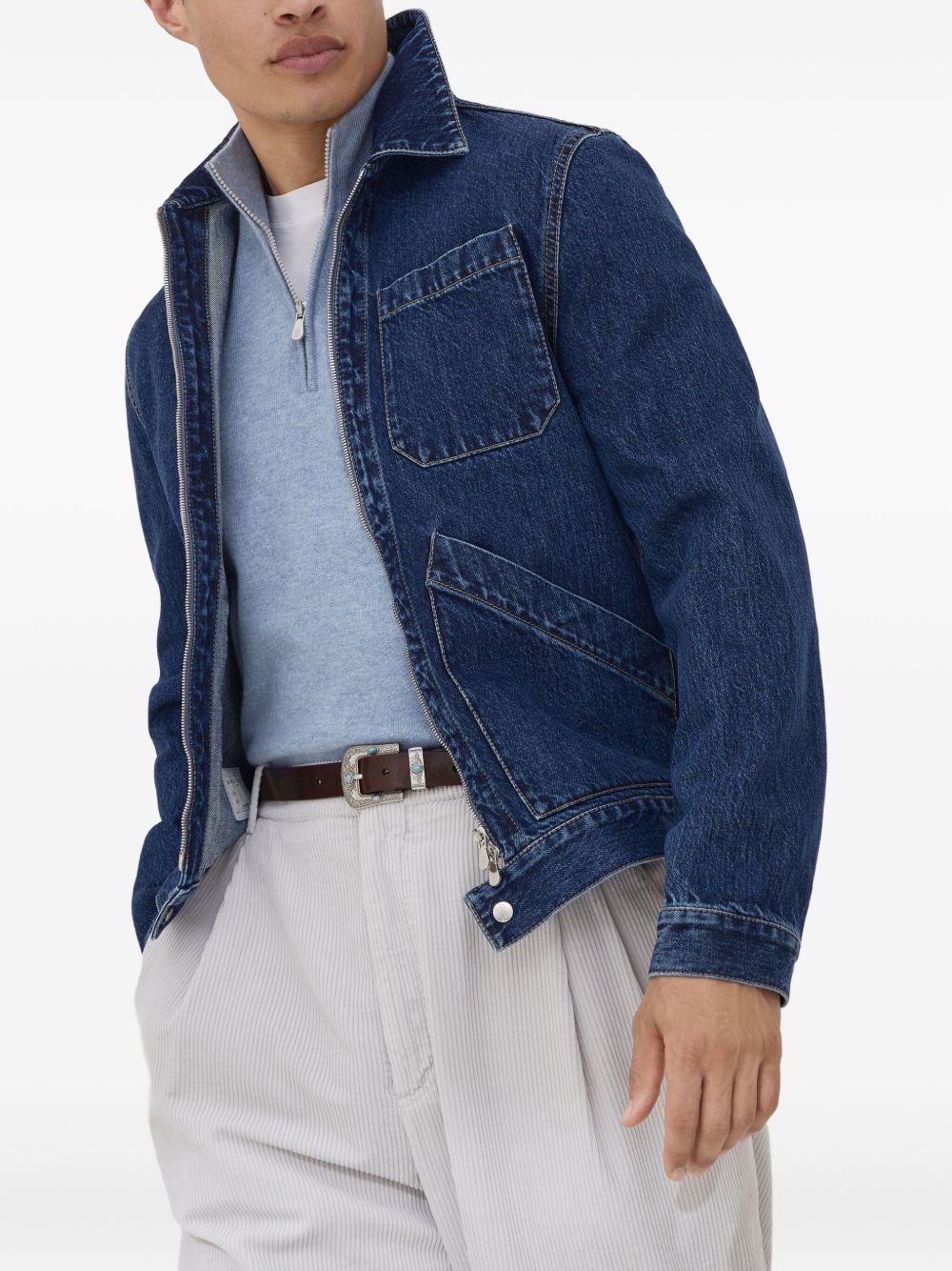 Brunello Cucinelli Sweaters Clear Blue Brunello Cucinelli