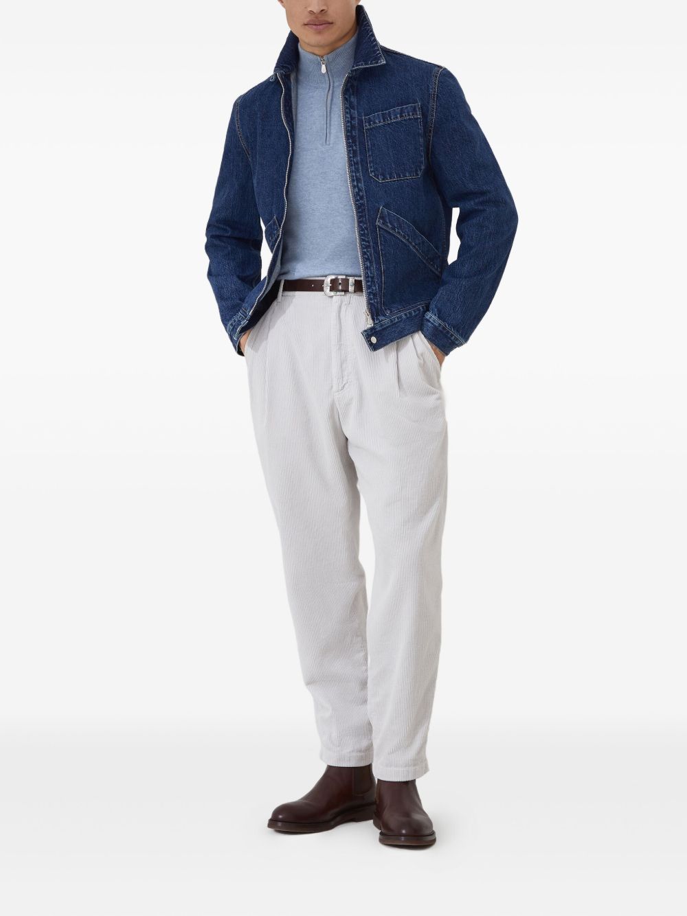 Brunello Cucinelli Sweaters Clear Blue Brunello Cucinelli