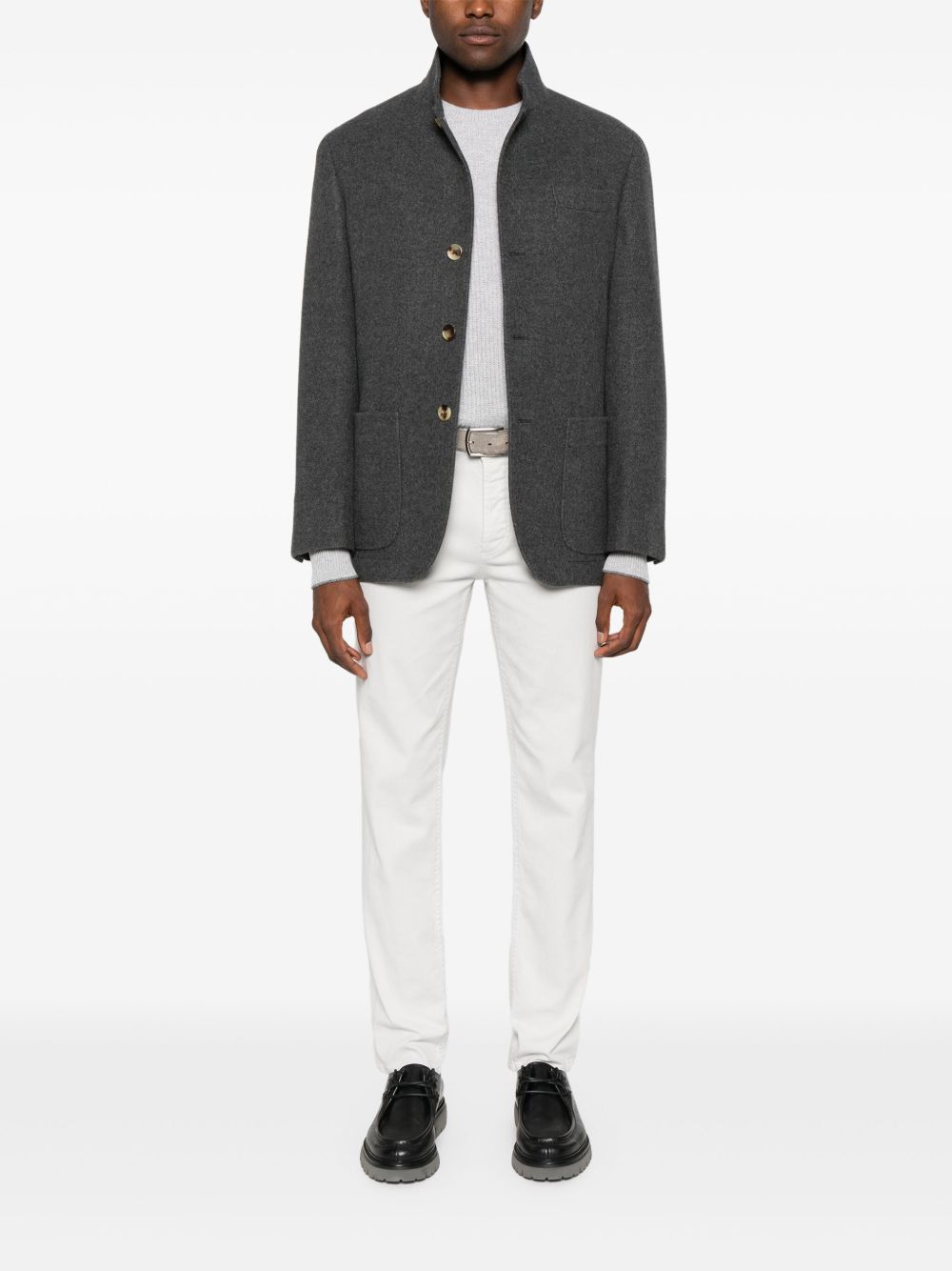Brunello Cucinelli Jackets Grey Brunello Cucinelli