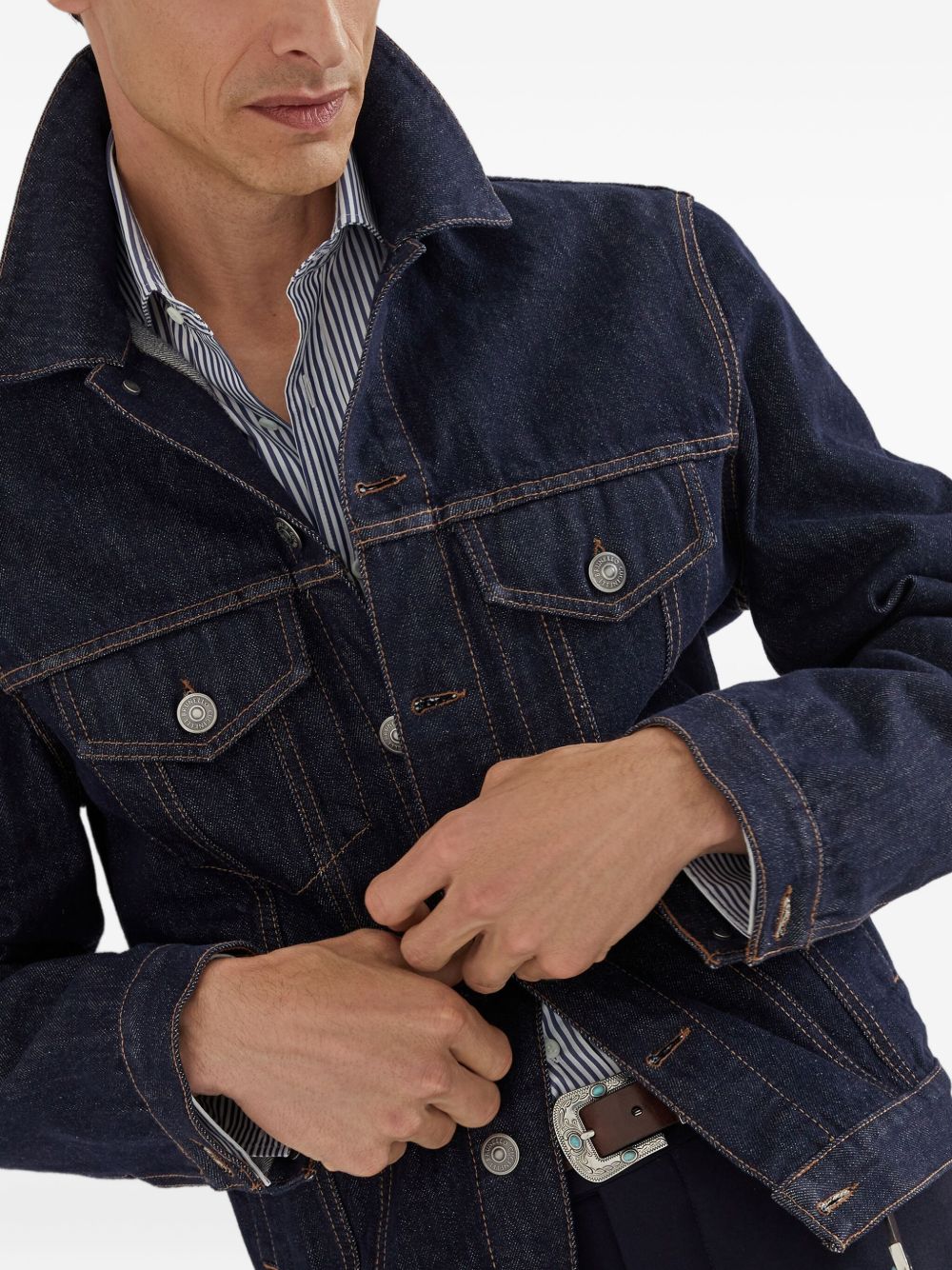 Brunello Cucinelli Shirts Blue Brunello Cucinelli
