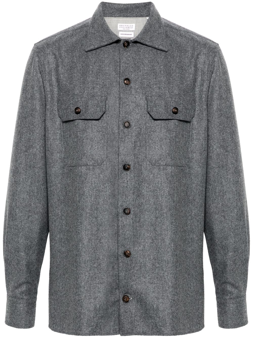 Brunello Cucinelli Shirts Grey Brunello Cucinelli
